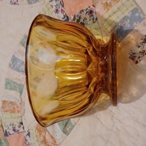 Vintage Amber Glass Dish